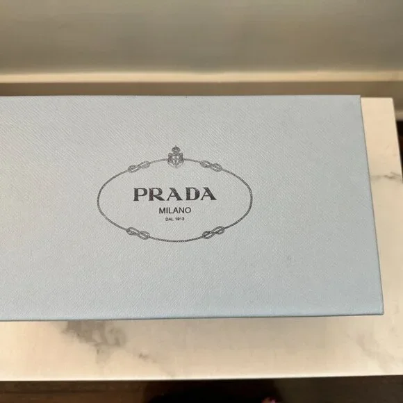 Blue and Black Authentic Prada Pumps - Picture 4 of 10